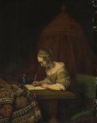 Gerard ter Borch the Younger Briefschreiberin oil painting reproduction